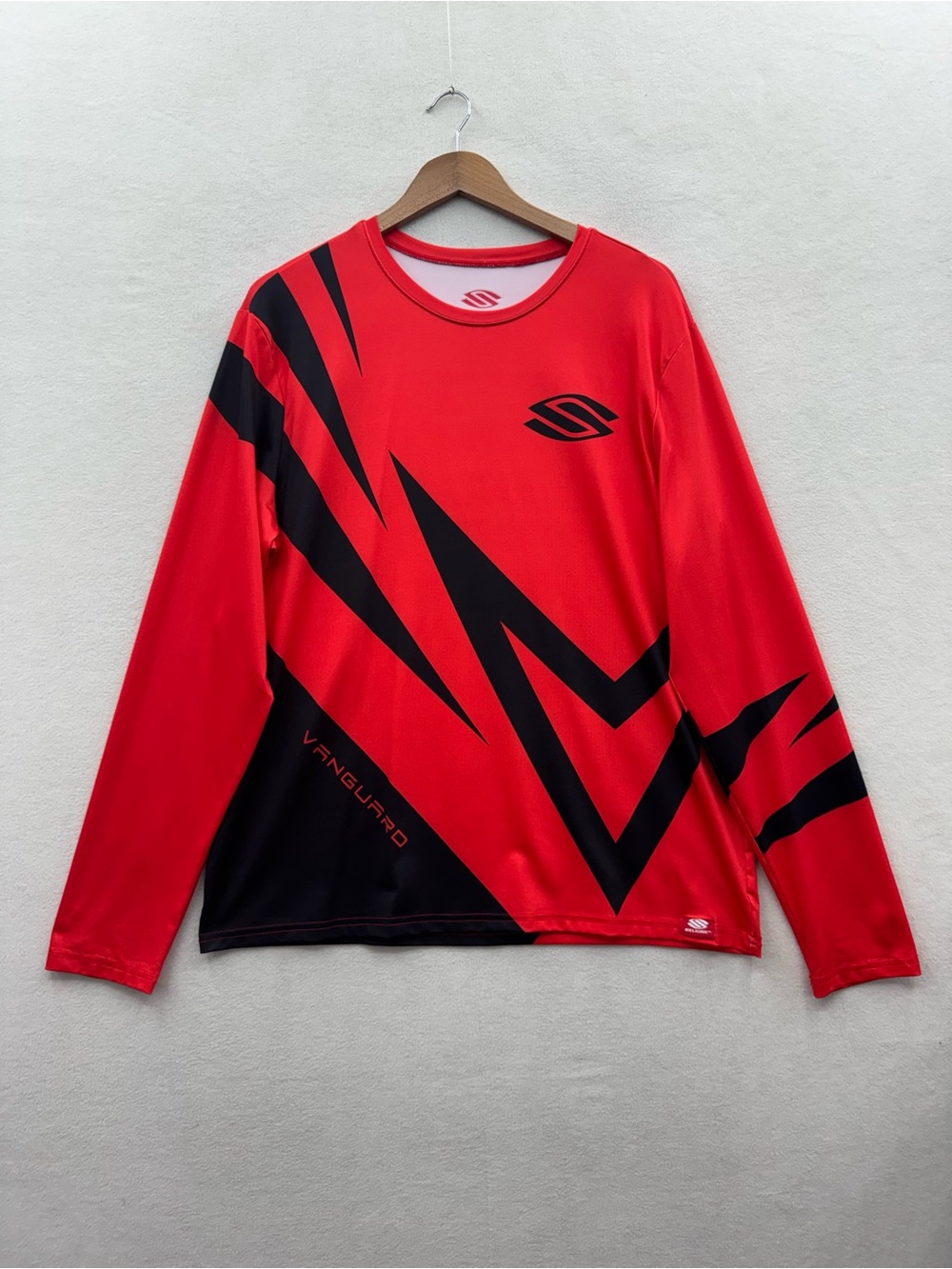 Selkirk Sport Mens Large Vanguard Performance Tee Red Black Pickleball